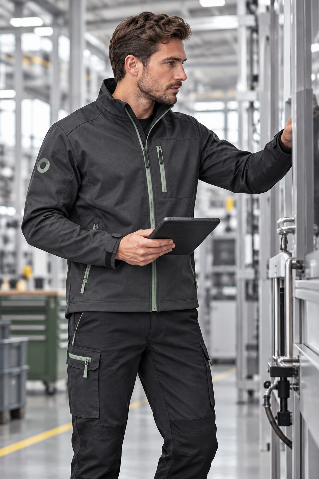 CIRQA laboratory uniform in a clean technical setting